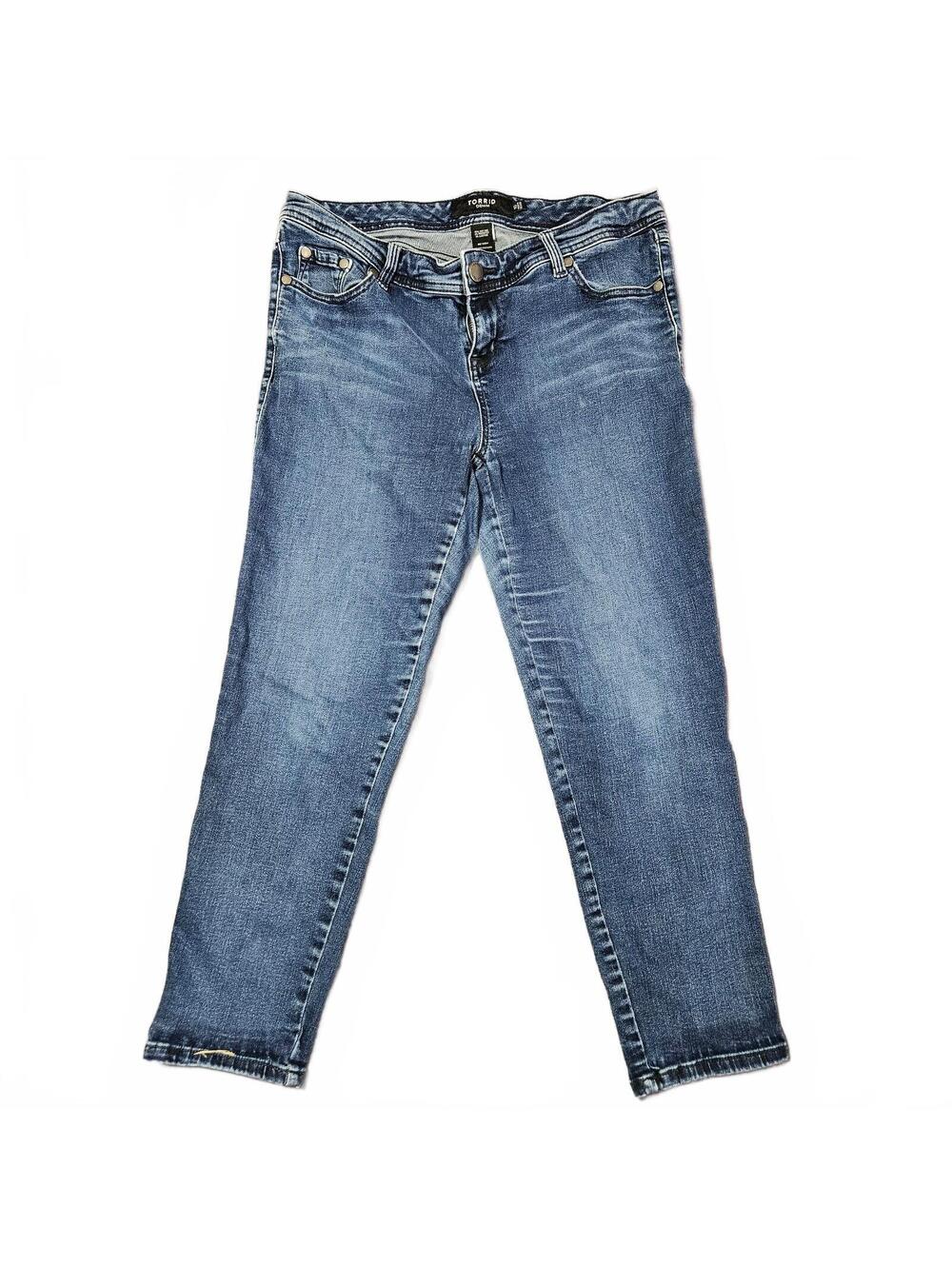 Torrid Women's Skinny Jeans Size 10 Blue Stretch Denim Comfortable Fit